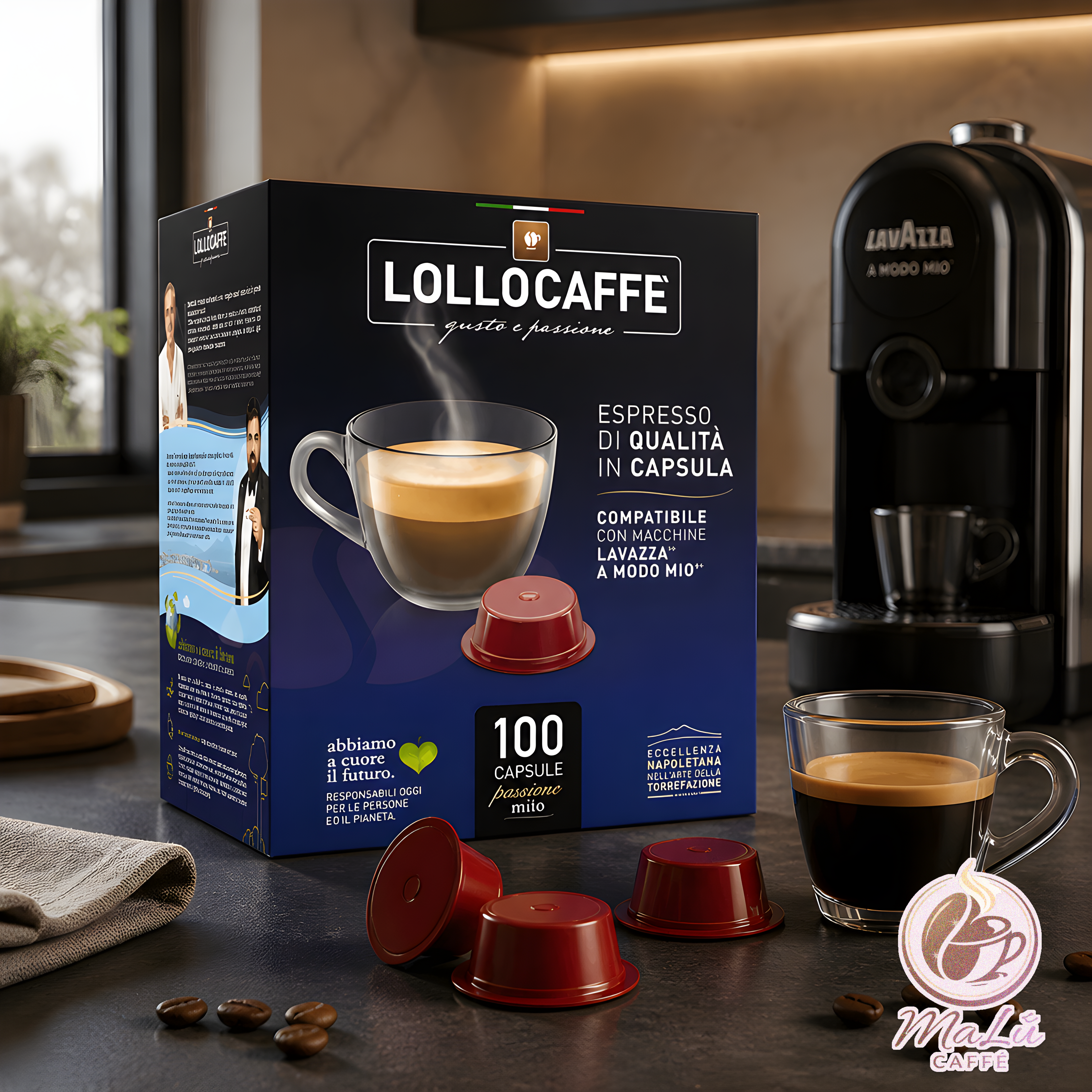 Lollo Caffè LAVAZZA A MODO MIO 100 Capsule